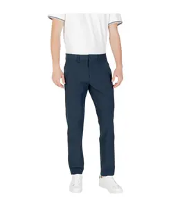 Синие узкие брюки для поездок на работу Hugo, синий