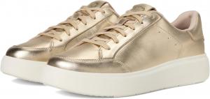 Кроссовки FitFlop Rtg Metallic-leather Sneakers, цвет Platino