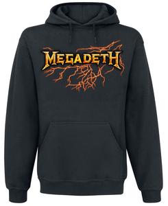 Толстовка с капюшоном Megadeth Lightning Strike, черный