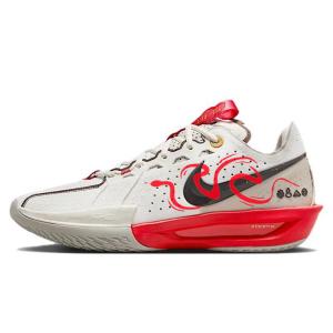 Nike Мужские баскетбольные кроссовки Air Zoom G.T. Cut 3 низкие White Red противоскользящие и износостойкие с поддержкой