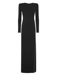 Платье с длинными рукавами и молнией сбоку Philipp Plein, черный