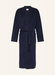 Мужской махровый халат с перьями Schiesser, синий