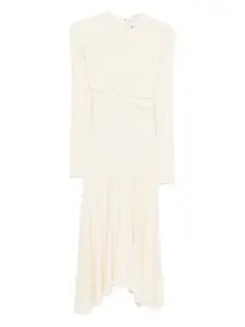 Платье мини flora со сборками ISABEL MARANT, нейтральный