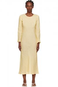 Dydine длинное платье макси с длинными рукавами Baserange, желтый