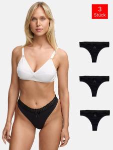 Стринги Tazzio 3er Pack F927, черный