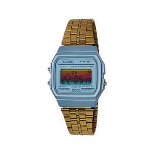 CASIO Часы Retrofit Series Quartz Movement Stainless Steel Strap Watch Women's Watch Blue Dial