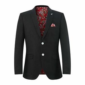 Классическая меланжевая куртка для мальчиков slim fit Elie Balleh, Black