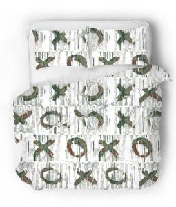 Сатиновое постельное белье Sense Eight X TO THE O, бирюзовый - 155 х 220 см