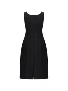 Платье с цветочными аппликациями Magda Butrym, черный