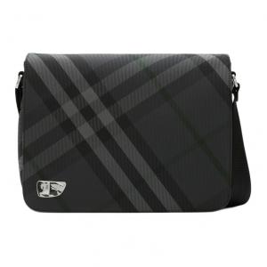 Burberry Полиамидная наплечная сумка через плечо мужская угольная