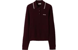 Рубашка поло женская бордовая Miu Miu