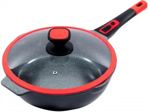 Сковорода King Click-Grip с ручкой, черный / красный
