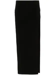 Юбка Marissa с разрезом Norma Kamali, черный