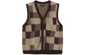 Жилет унисекс коричневый Stussy, коричневый