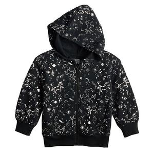 Детская флисовая толстовка с капюшоном и молнией для девочек Jumping Beans, Space Unicorn Black
