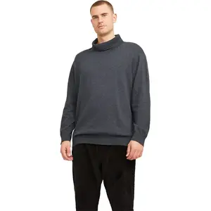 Свитер Jack & Jones Basic Plus Size high neck, серый
