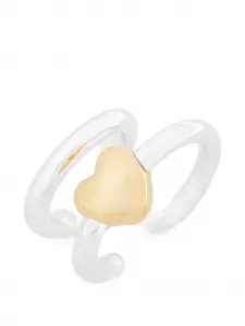 Кафф на ухо с сердечком Flechazo Tous, серебряный