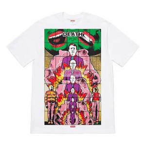 Футболка ss19 gilbert george death white tee Supreme, белый