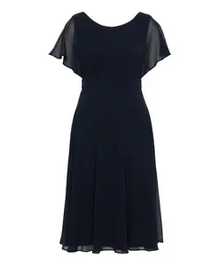 Коктейльное платье с короткими рукавами Vera Mont, синий