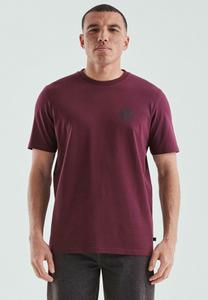 Футболка QS Basic T-shirt, Bordeaux/Light Brown