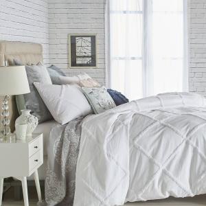 Пододеяльник или накидки из шенилловой решетки Peri, белый