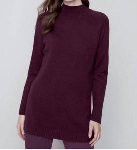 Свитер с воротником-стойкой и рукавами реглан в порту Charlie B, Port