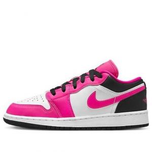 Кроссовки (GS) Air Jordan 1 Low 'Fierce Pink', розовый