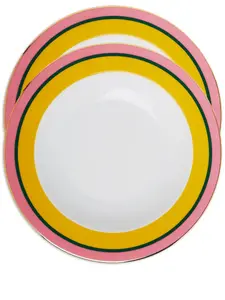 Набор из двух суповых тарелок rainbow, 22х22 см, La Doublej, желтый