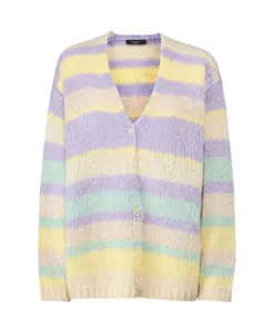 Свободный кардиган из альпаки и хлопка. Weekend Max Mara, мультиколор