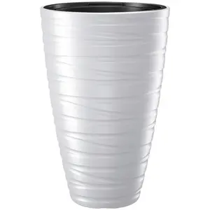 Цветочный горшок Prosperplast «Лабиринт», (1 шт.), Ø 37,5 x 57,9 см, белый