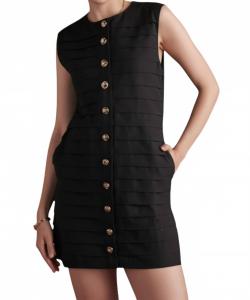 Мини-платье Ruffle Me Wild черного цвета Strut & Bolt, черный