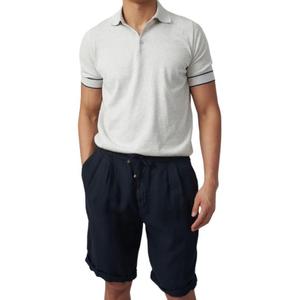 Брюки-шорты до колена на шнурке Brunello Cucinelli, темно-синий