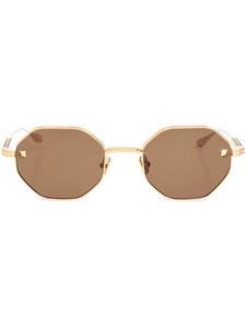 VALENTINO GARAVANI EYEWEAR солнцезащитные очки с декором Rockstud, золотой