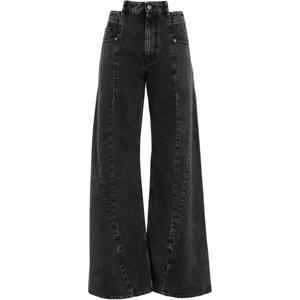 Расклешенные джинсы Maison Margiela, серый