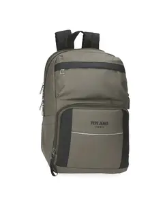 Рюкзак для ноутбука 13,3" Dortmund с передним карманом Pepe Jeans, зеленый