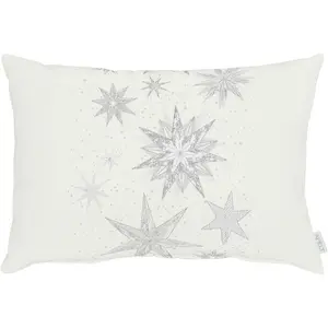 Декоративная подушка 5843 Apelt, Silberfarben, weiß + Sterne