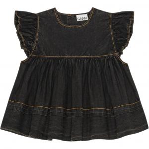 GANNI Женская черная рубашка