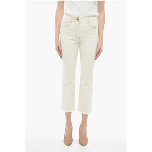 Белые хлопковые джинсы Деним Peserico, White