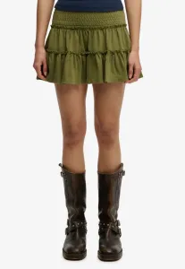 Многоярусная юбка а-силуэта Superdry & Co, Olive Khaki