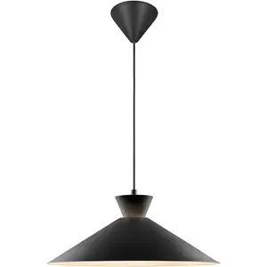 Подвесной светильник Dial E27 1 шт. Датский эксклюзивный дизайн, замечательная световая кривая Nordlux, черный