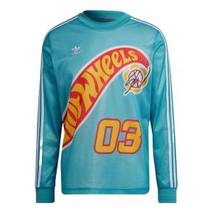 Футболка Adidas Originals x Hot Wheels x Sean Wotherspoon Crossover Pullover 'Blue', синий