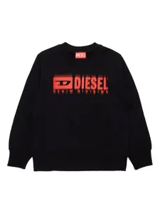 Толстовка с логотипом Diesel Kids, черный