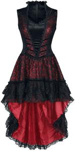 Платье средней длины Sinister Gothic Gothic Dress, черный/красный