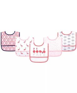 Унисекс детские водонепроницаемые нагрудники, один размер Yoga Sprout, розовый