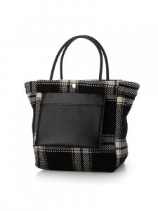 ОЧЕНЬ интересная коллаборация cachecache / шерстяная двусторонняя клетчатая сумка-тоут