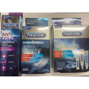 Зубная паста Rapid White Anti-Color, отбеливающие полоски и набор для отбеливания для удаления пятен от табака и кофе Generico
