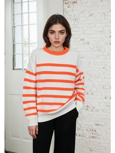 Salzhaut Толстовка VERBAAST в цвете Fiery Coral - Offwhite