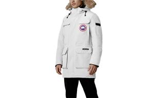 Пуховик зимний мужской белый Canada Goose