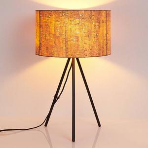 Настольная лампа BUTLERS CANTICO, пробка/железо - 1 пламя - коричневый