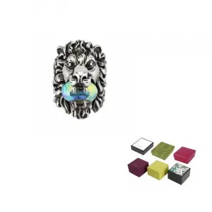 GUCCI Винтажное кольцо с палладиевым покрытием unisex палладий gold